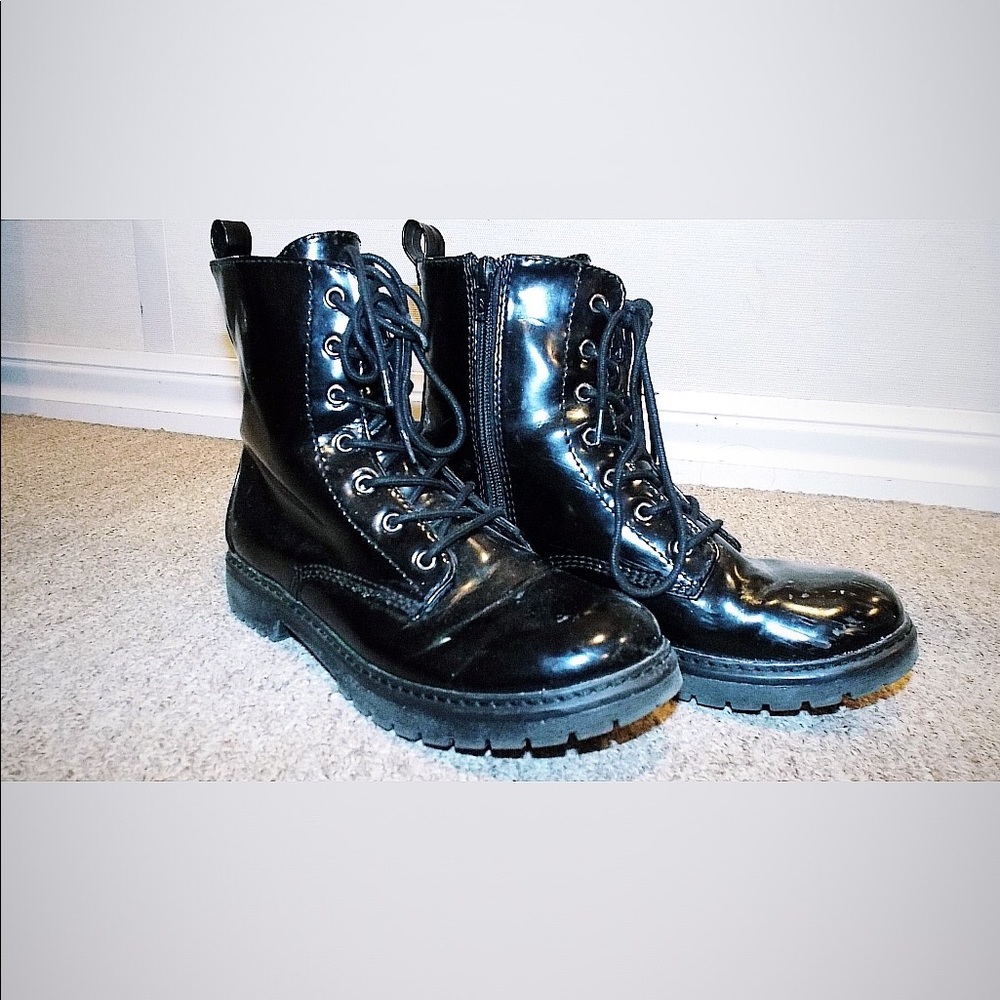 Women’s Black Combat Boots